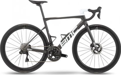 Vélo de Route BMC Teammachine SLR01 Two Shimano Dura-Ace Di2 12V 700 mm Gris Carbon Blanc 2023