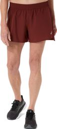 Short Asics Core 4in Rouge Femme