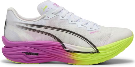 Chaussures Running Puma Deviate Nitro Elite 3 Blanc/Violet/Jaune Homme