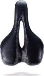 BBB SportPlus Active Leather Ergonomic Memory Saddle Black