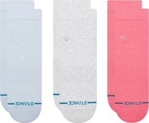 Dames Stance Icon Quarter Multicolour Sokken (3 paar)