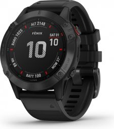 Garmin fenix 6 Pro GPS Horloge Zwart met Zwarte Polsband
