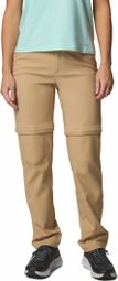 Pantalon Convertible Femme Columbia Leslie Falls Beige - Regular
