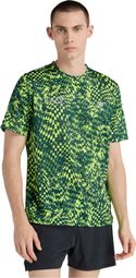 New Balance London Edition RC Essential Printed T-shirt met korte mouwen, geel/groen, heren