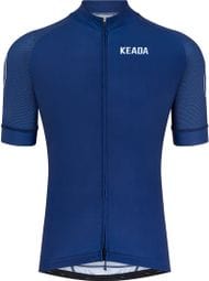 Maillot de cyclisme femme essentiel à manches courtes - Marine