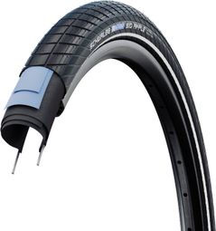 Pneu Ville Schwalbe Big Apple 28'' Tubetype Rigide RaceGuard Addix E-Bike E25 Noir Réfléhissant