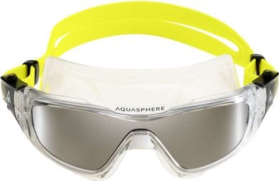 Zwembril Aqua Sphere Vista Pro.A Transparant Zwart / Geel - Zilver Spiegelglazen
