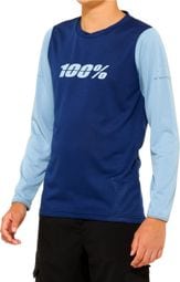 Ridecamp Blue 100% Child Long Sleeve Jersey