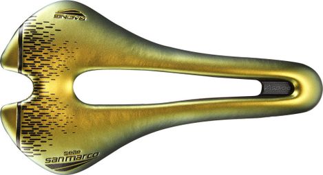 Selle San Marco Aspide Short Racing Zadel Iridescent Gold