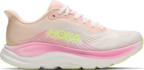 Zapatillas de running Hoka Clifton 11 blancas/rosa para mujer