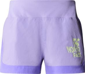 Damen Running Shorts The North Face Sunriser 2.5'' Violett