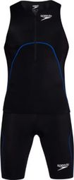 Speedo Singlet Proton Schwarz Blau