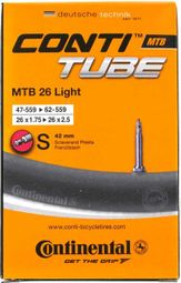 Tubo ligero MTB Continental - 26x1,75 26x2,50 Presta