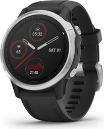 Garmin fenix 6S GPS Watch Silver with Black Band