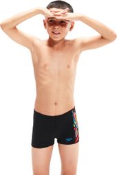 Speedo Eco+ Dig Panel Aquashort Schwarz Rot