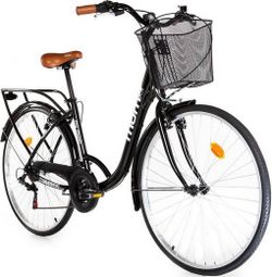 Vélo de Ville Moma Bikes City Classic 28'' SHIMANO 18V Noir