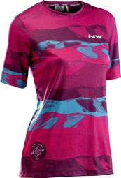 Maillot de manga corta Northwave XTRAIL para mujer Negro / Morado