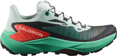 Salomon Genesis Women's Trail Shoes Green/Red