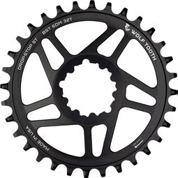 Plateau Wolf Tand Direct Montage Kettingbladen voor Sram 3-Bolt Cranks Offset 3 mm Drop-Stop ST