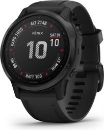 Garmin fenix 6S Pro GPS Horloge Zwart met Zwarte Polsband
