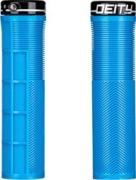 Paire de Grips Deity Knuckleduster 132 mm Bleu