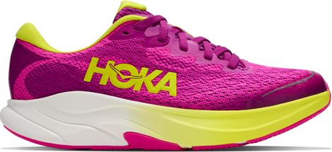 Chaussures Running Hoka Rincon 4 Rose/Jaune Enfant