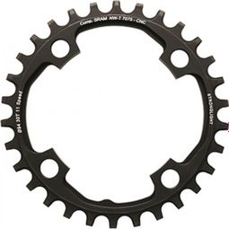 PLATEAU VTT 4BRA D.94 POUR SRAM X01 STRONGLIGHT 30DTS MONO NOIR ALU 7075 11V. - EPAISSEUR 5mm