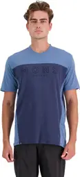 Mons Royale Redwood Merino VT Short Sleeve Jersey Blauw