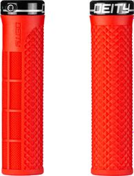 Paire de Grips Deity LockJaw 132 mm Rouge