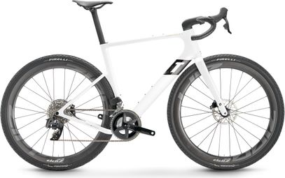 3T RaceMax Italia Bicicleta de gravilla Sram Rival eTap AXS 12S 700 mm Blanco