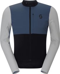 Maillot de manga larga Scott Endurance Warm negro/azul para hombre