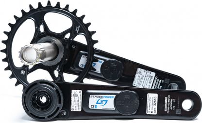 Crankset Power Sensor Stages Cycling Stages Power LR Shimano XTR R9120 Zwart (Zonder kettingblad) - Gereviseerd product