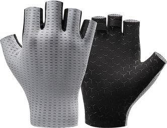 Gants de cyclisme courts respirants Rockbros - Gris