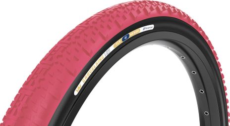 Pneu Gravel Panaracer GravelKing X1 Limited Color Edition 700 mm Tubeless Ready Souple ZSG Gravel Compound BeadLock TuffTex Rouge
