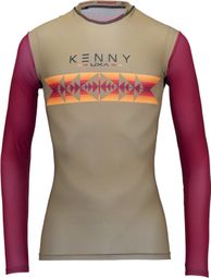 Kenny Charger Maglia manica lunga donna marrone / rossa