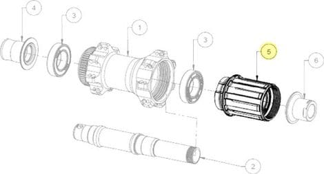 Cuerpo de buje libre Sram XDR para <p>ruedas</p>CRD 321/351/400/501/XRD 522