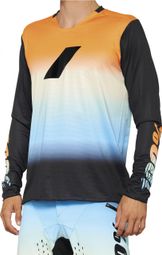 Maillot de manga larga R-Core-X Sunset Blue / Orange 100%