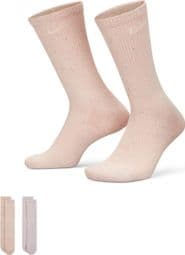 Socken (x2) Nike Everyday Plus Rosa Unisex