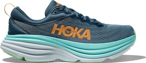 Hoka One One Bondi 8 Running-Schuhe Blau Orange Herren