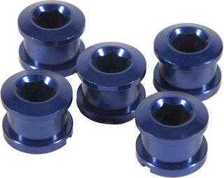 Forward Alu 8.5mm x5 Chainring Bolts Blue