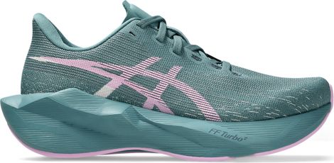 Zapatillas de running Asics Novablast 6 azul/rosa para mujer. EMBARGO 01/07/2026