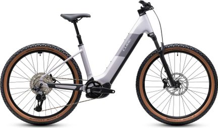 Cube Reaction Hybrid Pro 800 Easy Entry Electric Mountain Bike with Shimano 12V, 800 Wh Bosch, 120 Nm, 27.5'' Wheels, Lilac Purple/Breeze Prism Gray, 2027