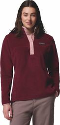 Columbia fleecevest met 1/2 drukknopen Benton Springs Bordeaux Dames