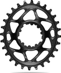 AbsoluteBlack Narrow Wide Direct Mount Oval 6 mm Offset Chainring for Sram Cranks 12 S Black