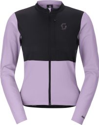Maillot de manga larga Scott Endurance Warm morado/negro para mujer