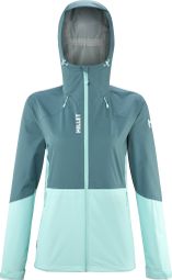 Wasserdichte Jacke für Damen Millet Fitz Roy Blau