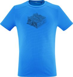 Millet Kamet Map T-shirt Blauw Heren