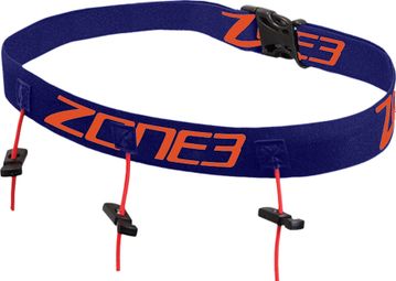 Ceinture porte dossard Zone3 Navy/Orange 3 points