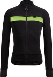 Maillot Manches Longues Santini Adapt Wool Vert Fluo