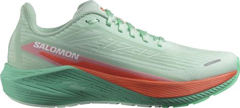 Salomon Aero Blaze 2 Damen-Running-Schuhe Grün/Rot